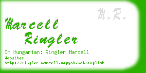 marcell ringler business card